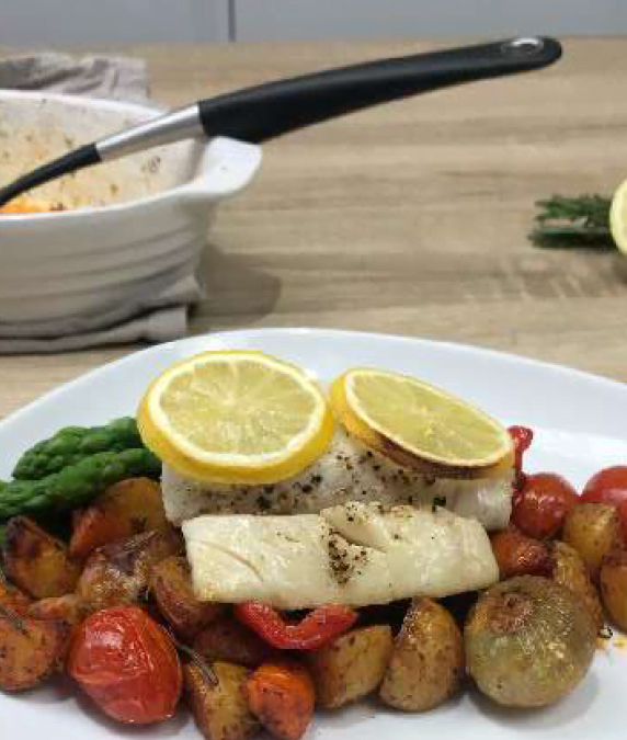 COD & ROASTED VEGETABLES