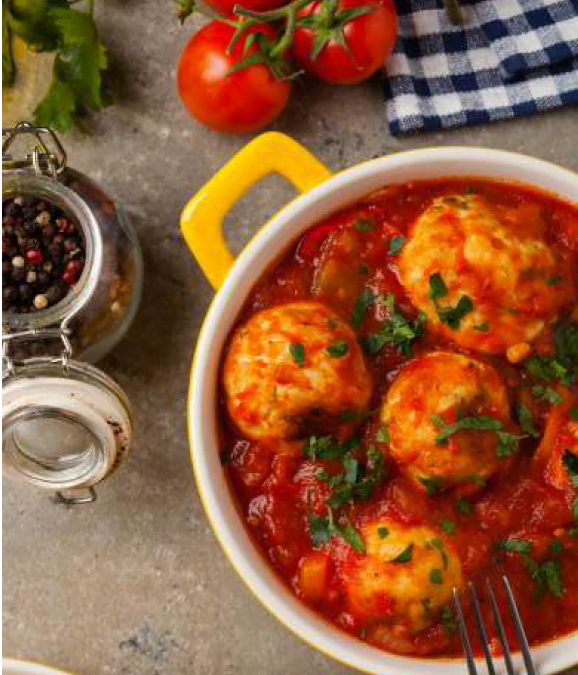 TURKEY MEATBALLS IN TOMATO SAUCE