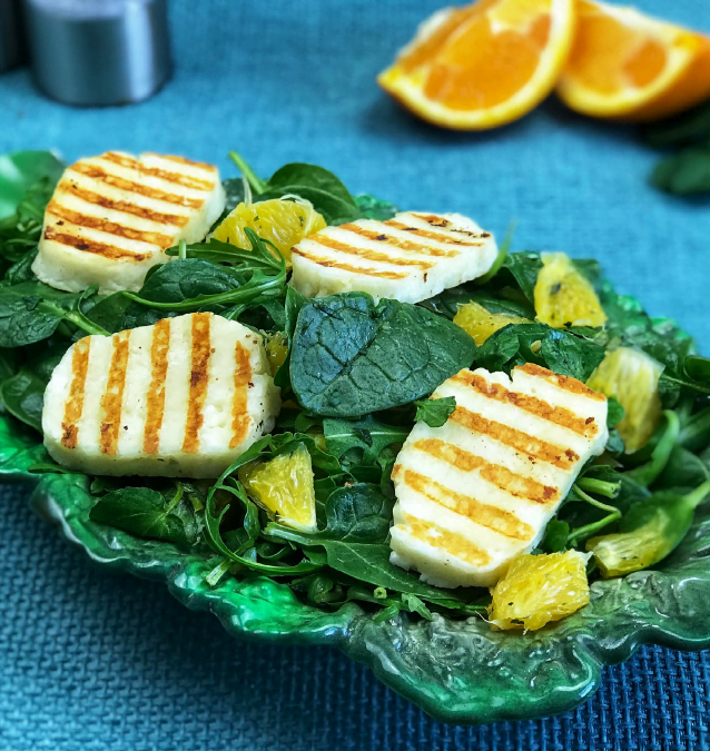 FRUITY HALLOUMI SALAD