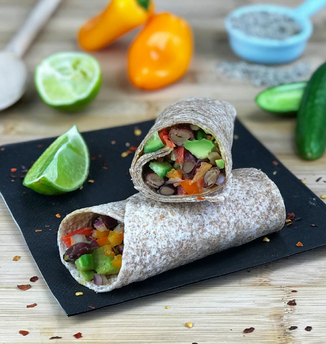 AVOCADO, KIDNEY BEANS & LIME WRAP