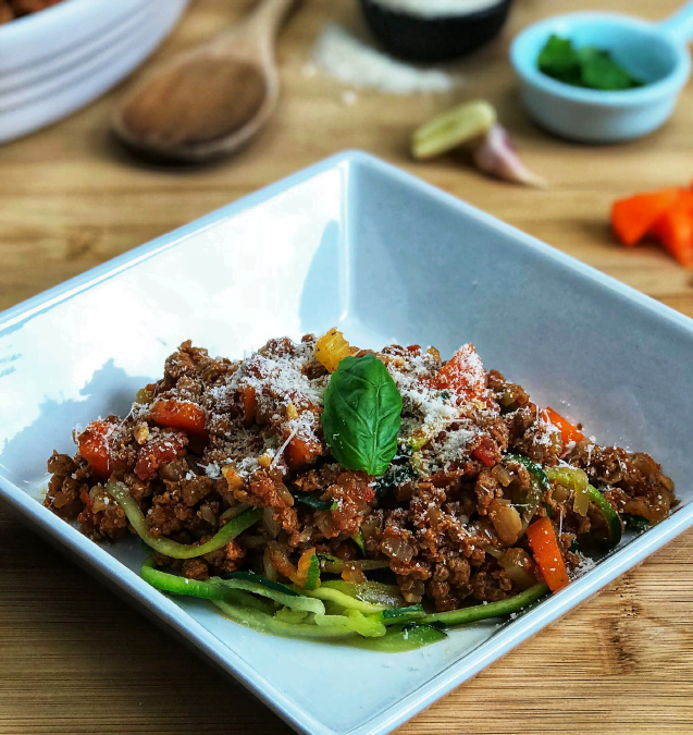 QUORN COURGETTE SPAGHETTI BOLOGNESE