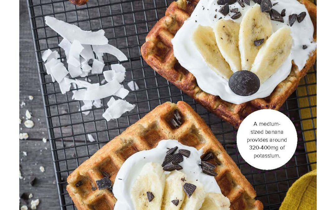banana protein waffles