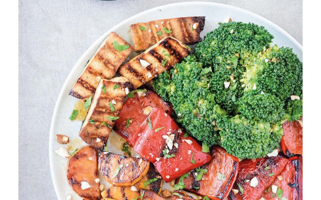 flaming tofu salad