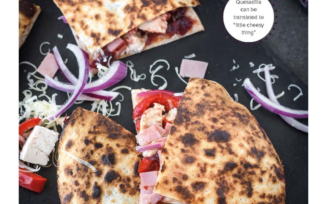 turkey ham quesadillas