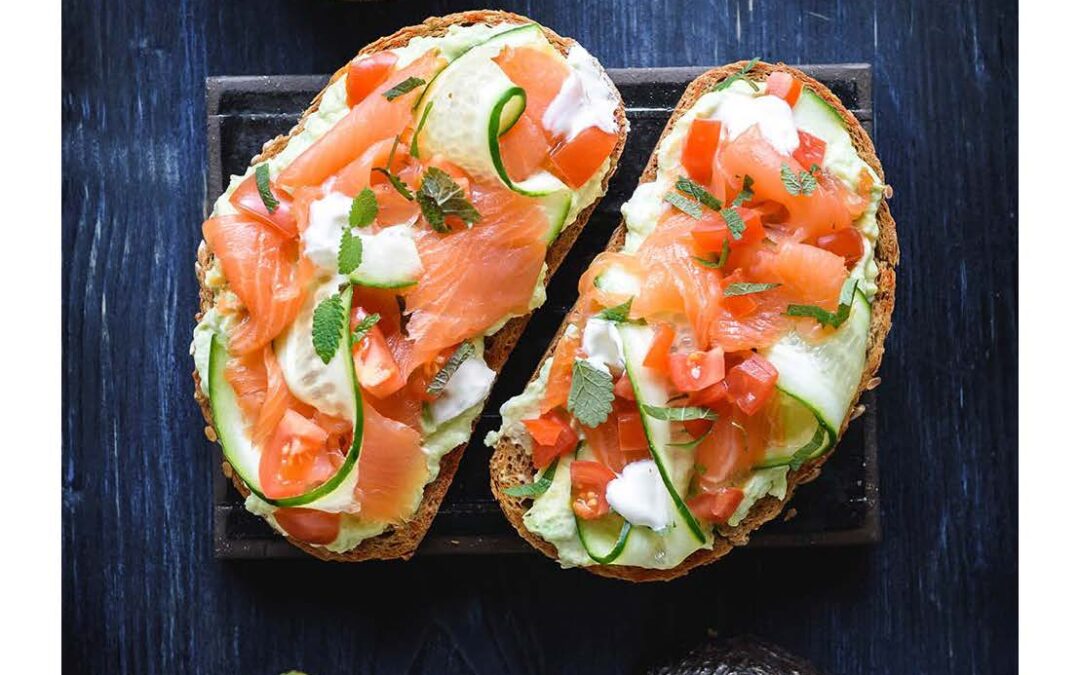 AVOCADO ON TOAST WITH SMOKED Salmon