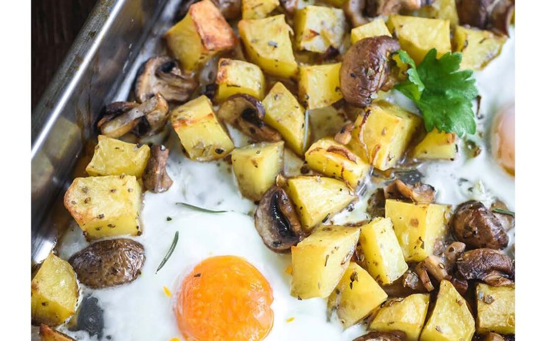 egg and parmentier potatoes