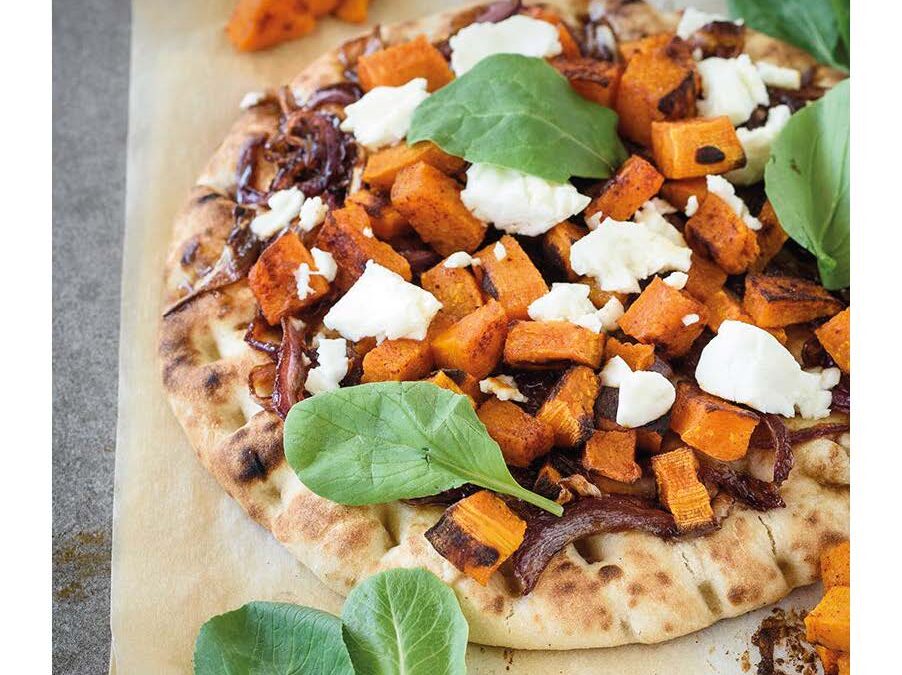 PUMPKIN & GOAT’S CHEESE FLAT BREAD