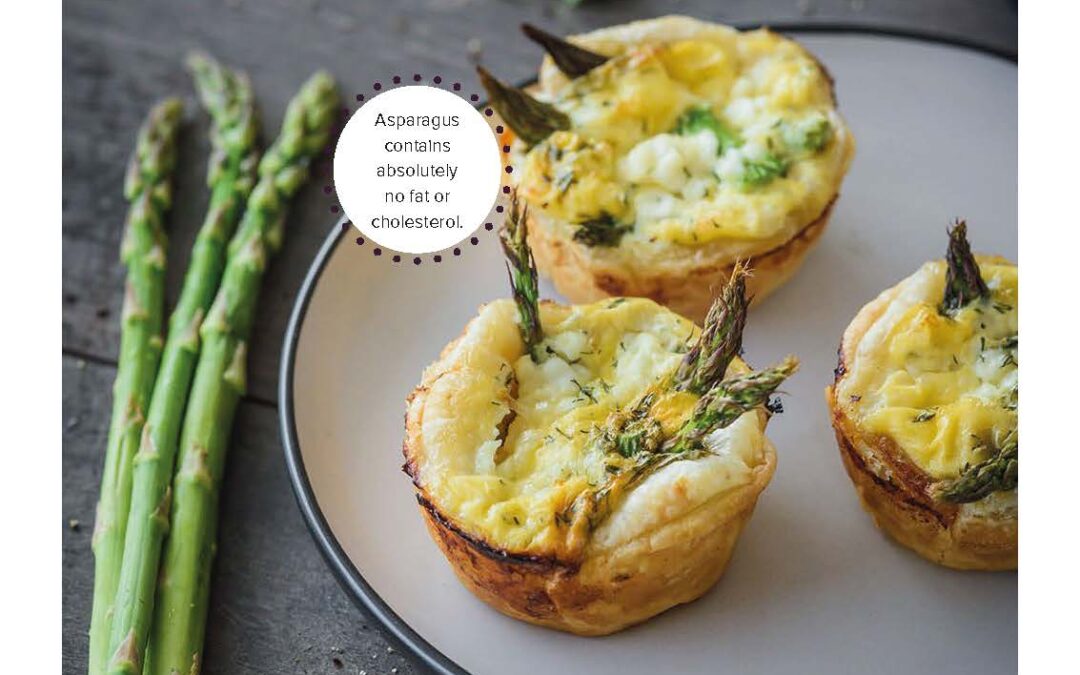 asparagus and goats cheese tartlets