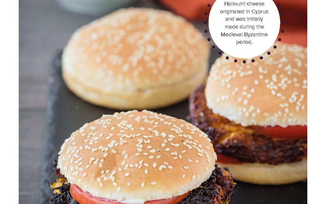 COURGETTE & HALLOUMI BURGER