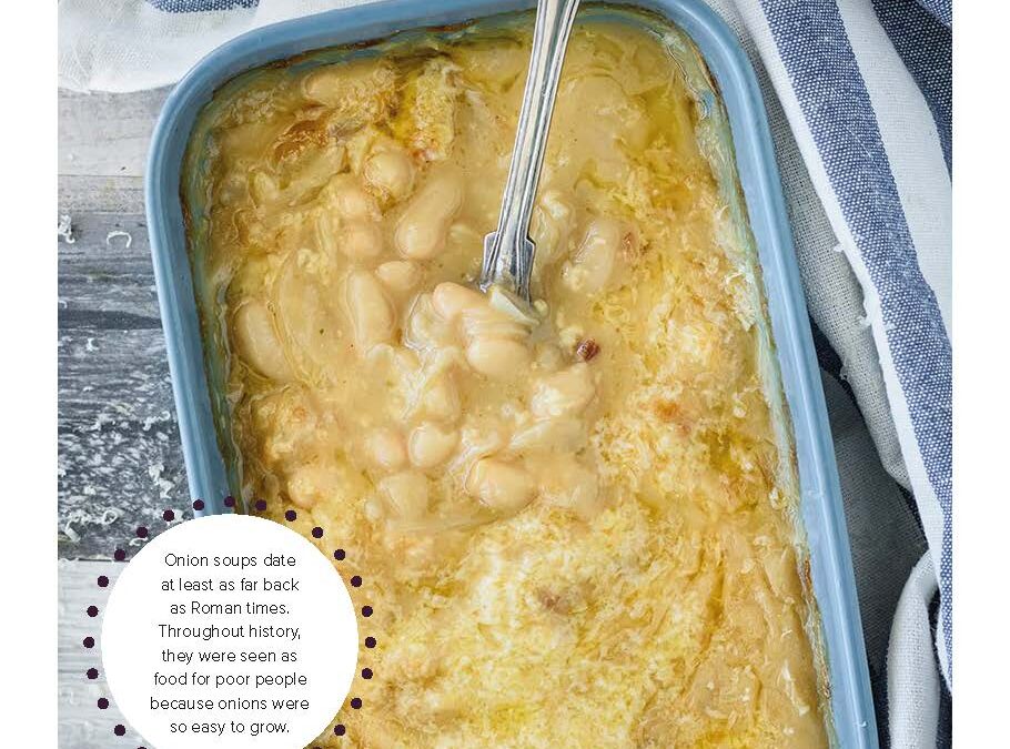 onion and butter bean soup