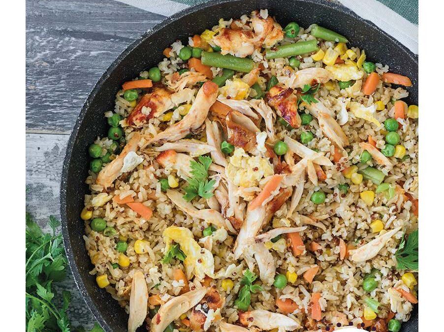 roast chicken fried rice