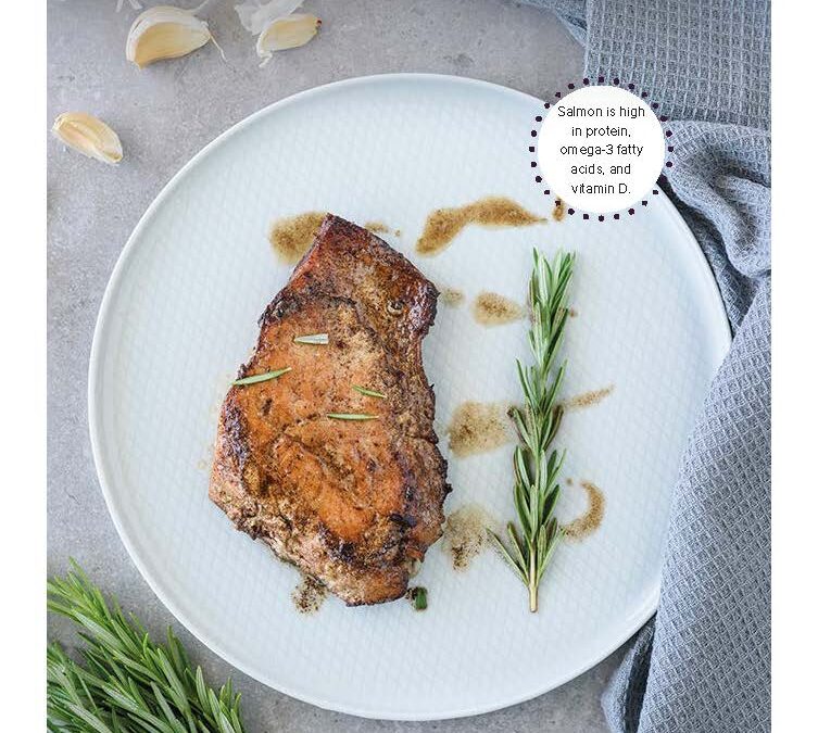 GARLIC ROSEMARY SALMON