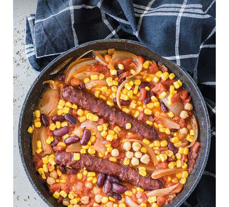 ONE POT VEGO SAUSAGE STEW