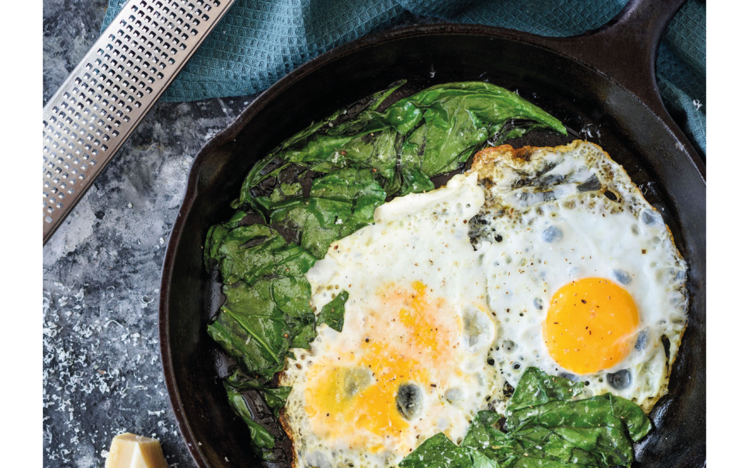 sauteed spinach & eggs