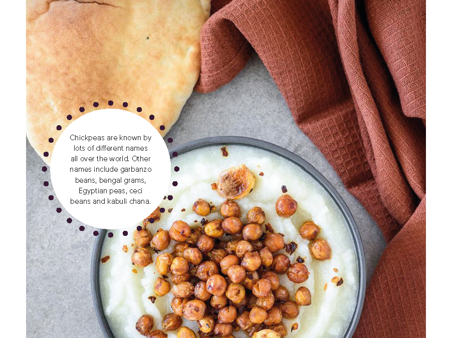 cauliflower puree with chickpeas